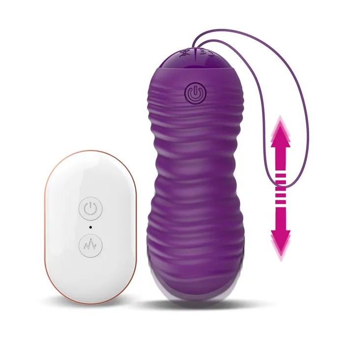 OVETTO VIBRANTE con MOVIMENTO TELESCOPICO SU E GI con TELECOMANDO sex toys donna LATETOBED Couples
