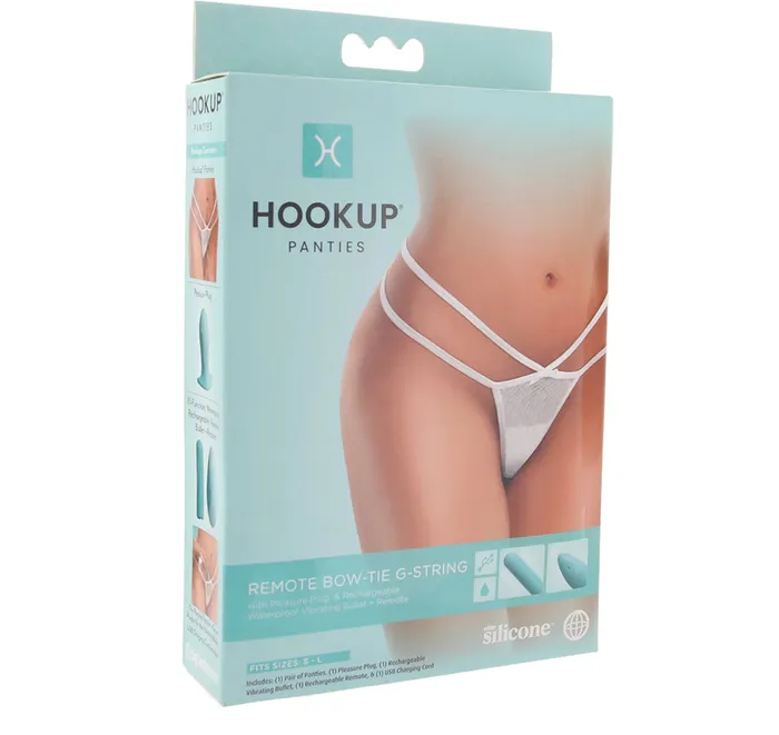 Female Sex Toys Erotica Adult Toys Hookup Remote Pleasure Plug with GString Panty in OS