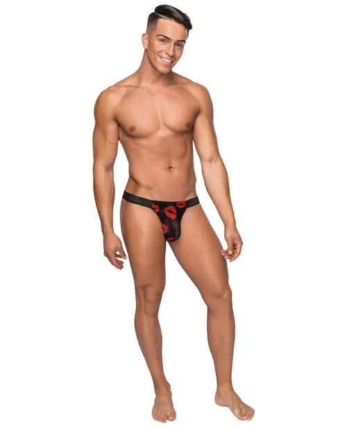 Anal Male Power Lingerie Micro Thg V Sheer Lips Black LargeXLarge Anal Male Power Lingerie Micro Thg V Sheer Lips Black LargeXLarge