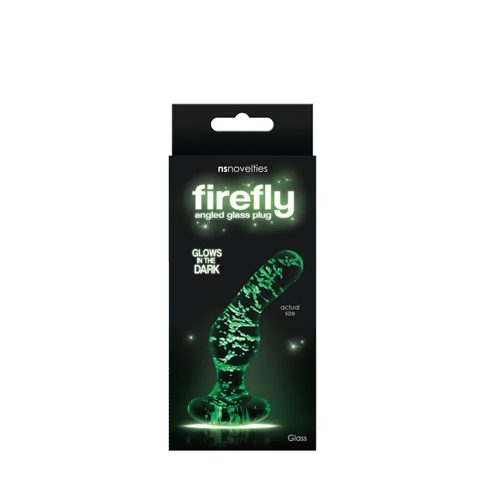 NS Novelties Anal Firefly Angled Glass Plug