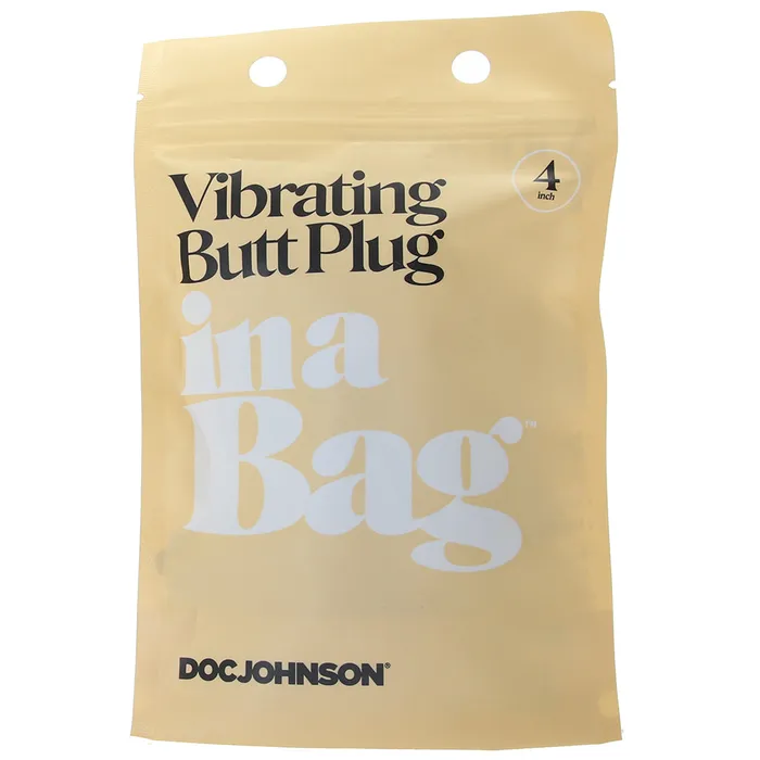 Doc Johnson Anal 4 Inch Vibrating Butt Plug In A Bag