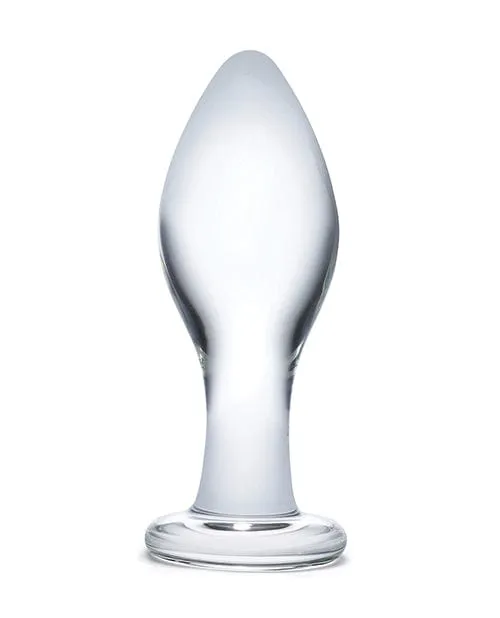Glas Anal Glas 4 Inch Classic Butt Plug Clear Glas Anal Glas 4 Inch Classic Butt Plug Clear