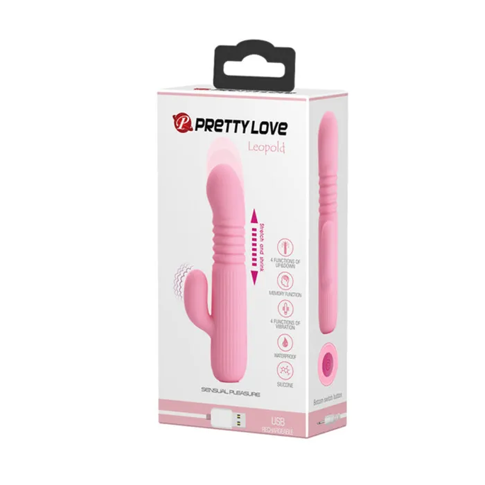 Pretty Love Vibrators Pretty Love Leopold GSpot Vibrator Pink Pretty Love Vibrators Pretty Love Leopold GSpot Vibrator Pink