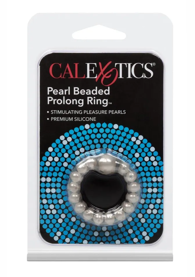 Pearl Beaded Prolong Silicone Cock Ring Rings Male Sex Toys