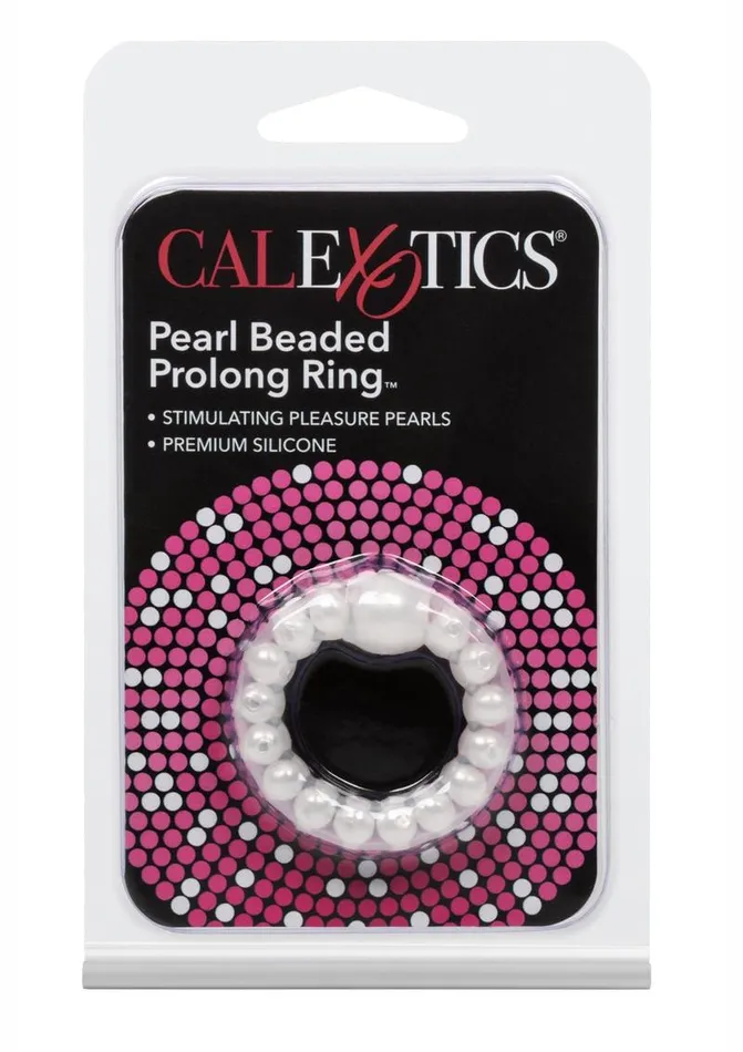 Pearl Beaded Prolong Silicone Cock Ring Rings Male Sex Toys