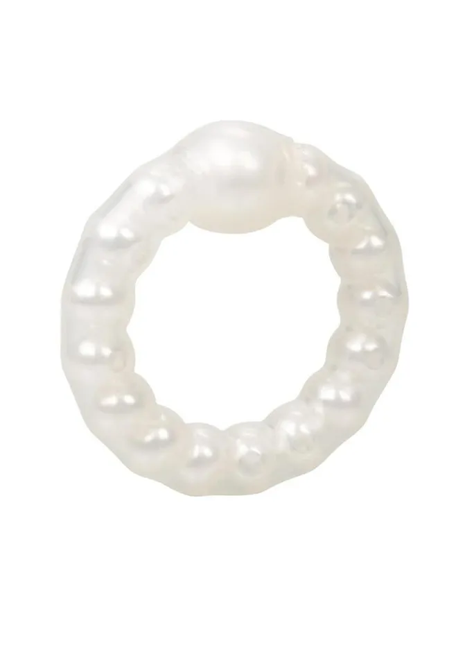 Pearl Beaded Prolong Silicone Cock Ring Rings Male Sex Toys