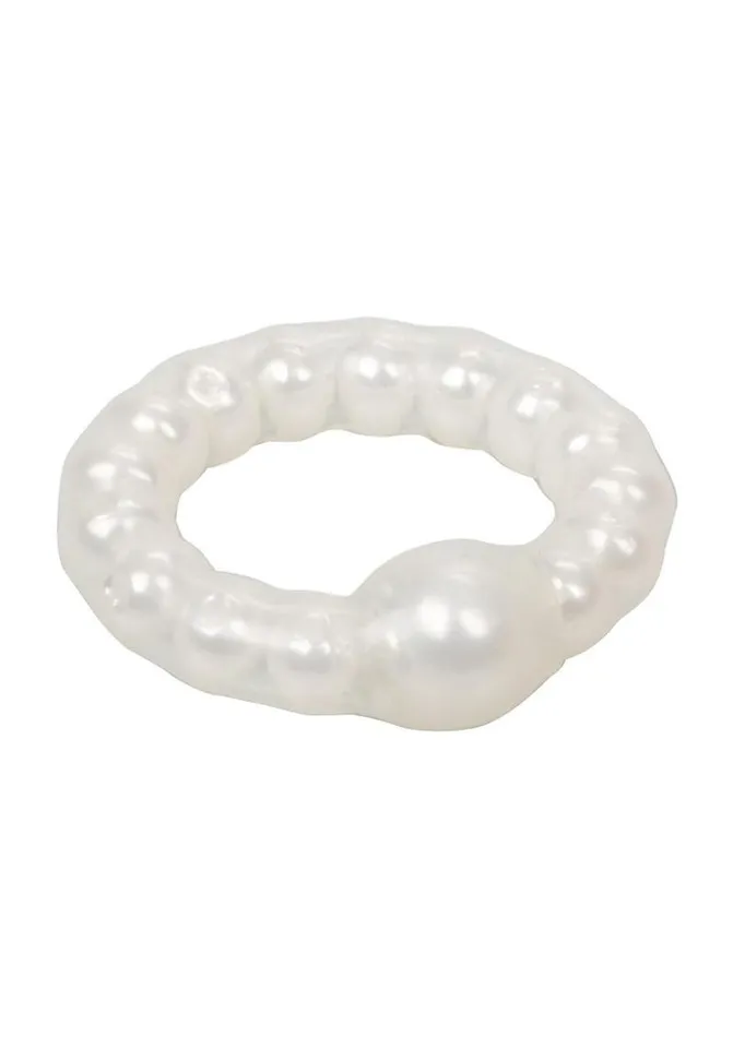 Pearl Beaded Prolong Silicone Cock Ring Rings Male Sex Toys