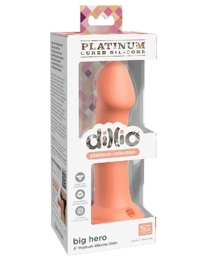 Dillio Platinum Big Hero 6 Inch Dildo Pipedream Dildos Dillio Platinum Big Hero 6 Inch Dildo Pipedream Dildos