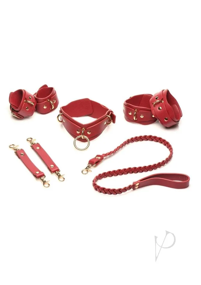 Anal Xr Llc Bedroom Bliss Lovers Restraints Set Red