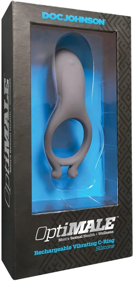 Doc Johnson Male Sex Toys Doc Johnson Optimale Rechargeable Vibrating CRing Slate