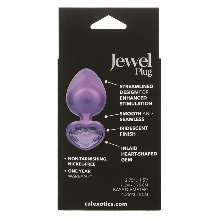 Jewel Large Amethyst Heart Plug Calexotics Anal