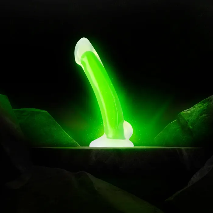 Blush Female Sex Toys Neo Elite Omnia Glow in the Dark Dual Density Silicone Dildo