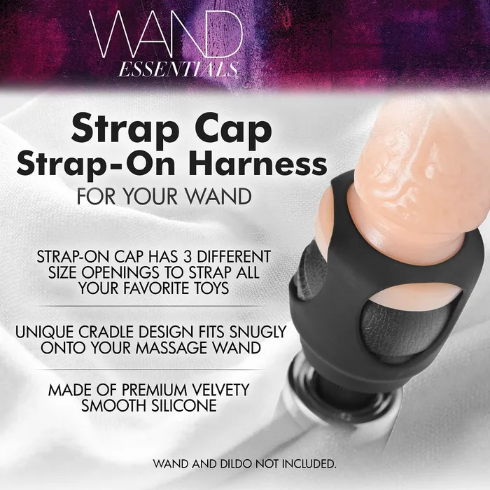 Strap Cap Dildo Wand Harness Wand Essentials Female Sex Toys