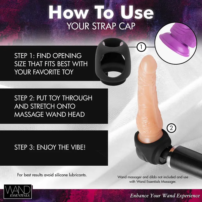 Strap Cap Dildo Wand Harness Wand Essentials Female Sex Toys