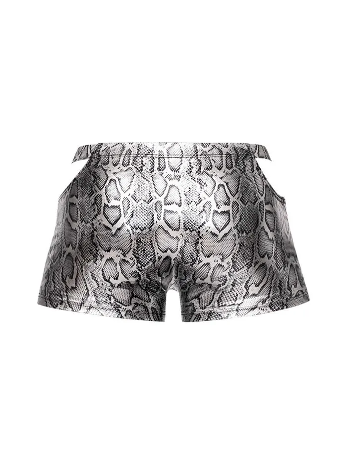 Anal Male Power snaked Pouch Short Large Silverblack Anal Male Power snaked Pouch Short Large Silverblack