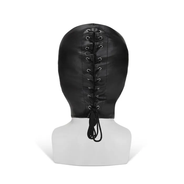 Anal Me You Us Me You Us PU Black Hood with Eyes Anal Me You Us Me You Us PU Black Hood with Eyes