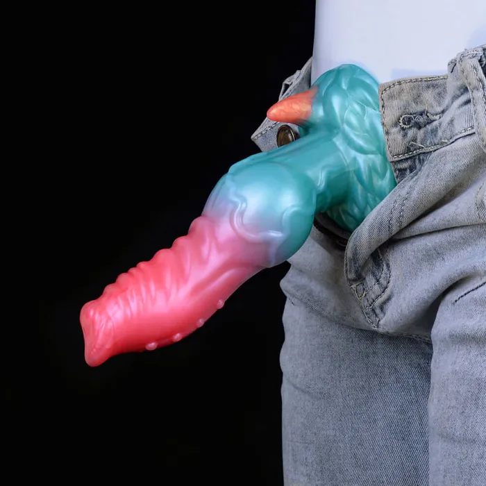 Dildos DirtyToyz 775Inch Elyrius the Monster Dog Knotted Alien Dildo with GSpot Demon Horn