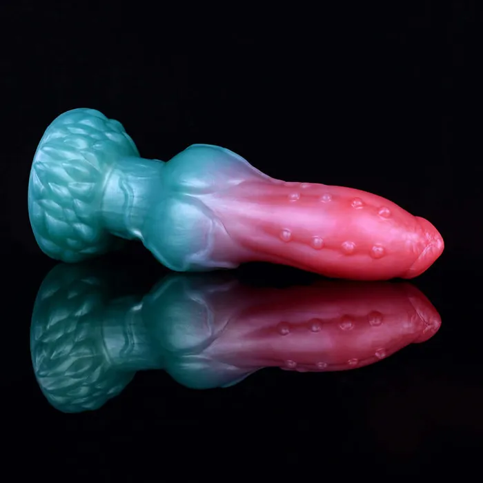 Dildos DirtyToyz 775Inch Elyrius the Monster Dog Knotted Alien Dildo with GSpot Demon Horn