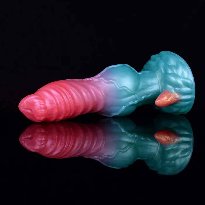 Dildos DirtyToyz 775Inch Elyrius the Monster Dog Knotted Alien Dildo with GSpot Demon Horn