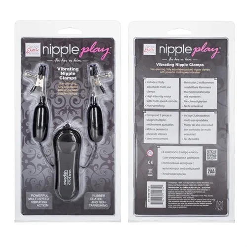 Female Sex Toys CalExotics Vibrating Nipple Clamps