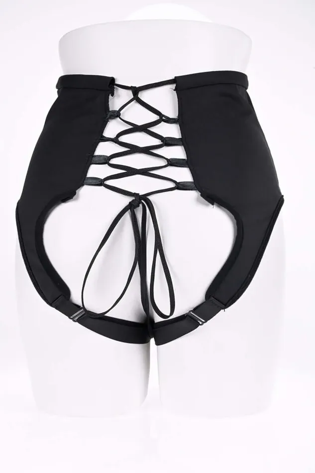 Female Sex Toys Sportsheets High Waisted Corset Strap on Black Female Sex Toys Sportsheets High Waisted Corset Strap on Black