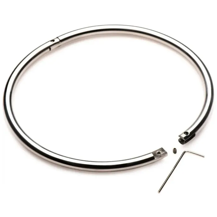 Possession Stainless Steel Locking Collar XL XR Brands Male Sex Toys
