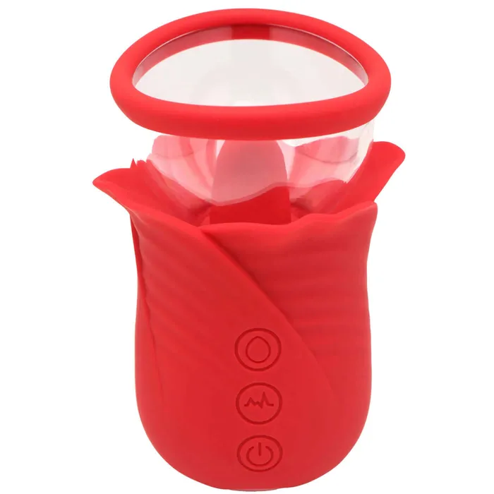 XR Brands inmi Vibrators Lily Lover Sucking and Vibrating Clitoral Stimulator Red XR Brands inmi Vibrators Lily Lover Sucking and Vibrating Clitoral Stimulator Red