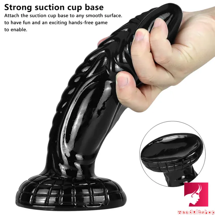 669in Fantasy Monster Creature Black Dildo For Breasts Anus Weadultshop Anal
