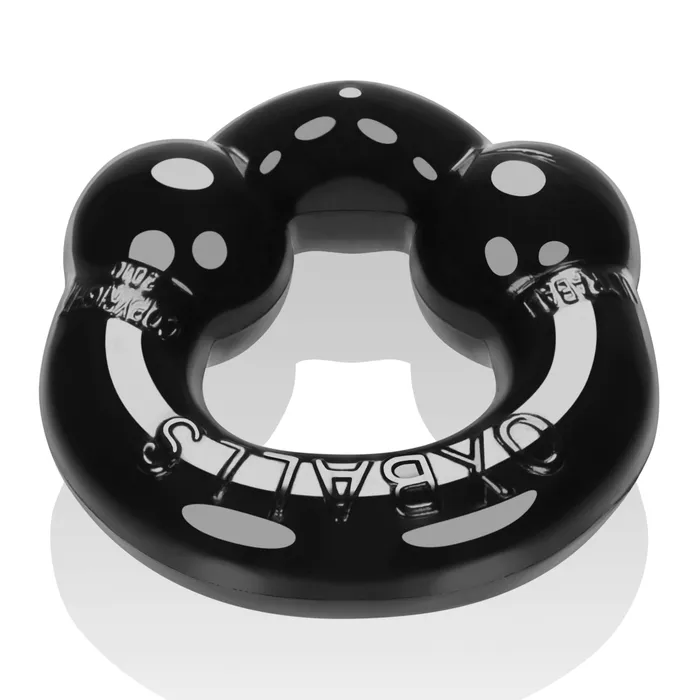 Anal Oxballs Ultraballs 2 Piece Cockring Set Black Clear Anal Oxballs Ultraballs 2 Piece Cockring Set Black Clear