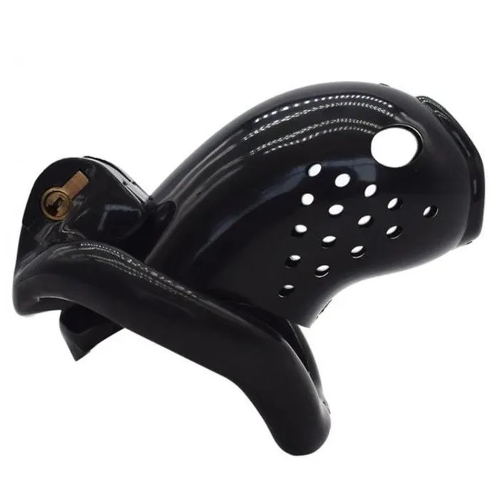 Dildos 3732M Just the Tip Black Cock Tease High Security Chastity Cock Lock MEGA Deal Moonwell