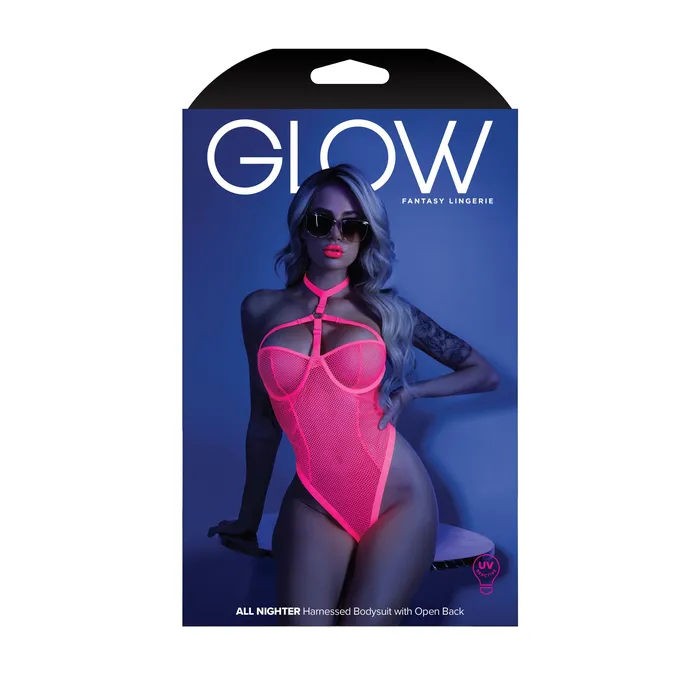 Dildos Sale All Nighter Harness Bodysuit Mediumlarge Neon Pink
