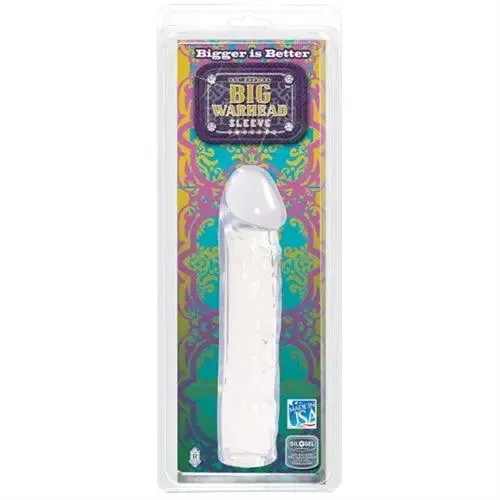 Doc Johnson Male Sex Toys Big Warhead Sleeve Clear