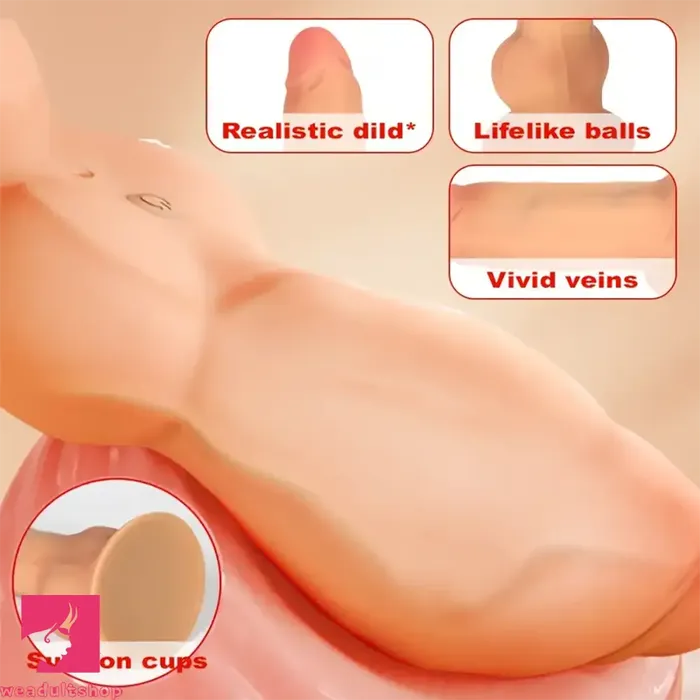 Female Sex Toys Weadultshop 72in Silicone Soft Vibrating Inflatable Penis Automatic Vivid Balls Dildo