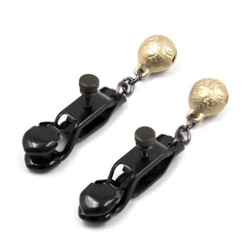 Moonwell Male Sex Toys 8890MCB Bells and Whistles Belled Adjustable Cock and Ball Clamps