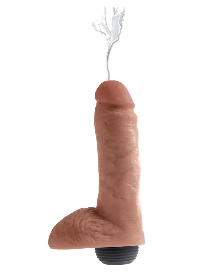 Pipedream Dildos King Cock 8Inch Squirting Fun Toy with Balls