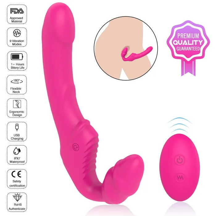 Female Sex Toys Rechargeable Wearable Vibrating Dildo wesweetie