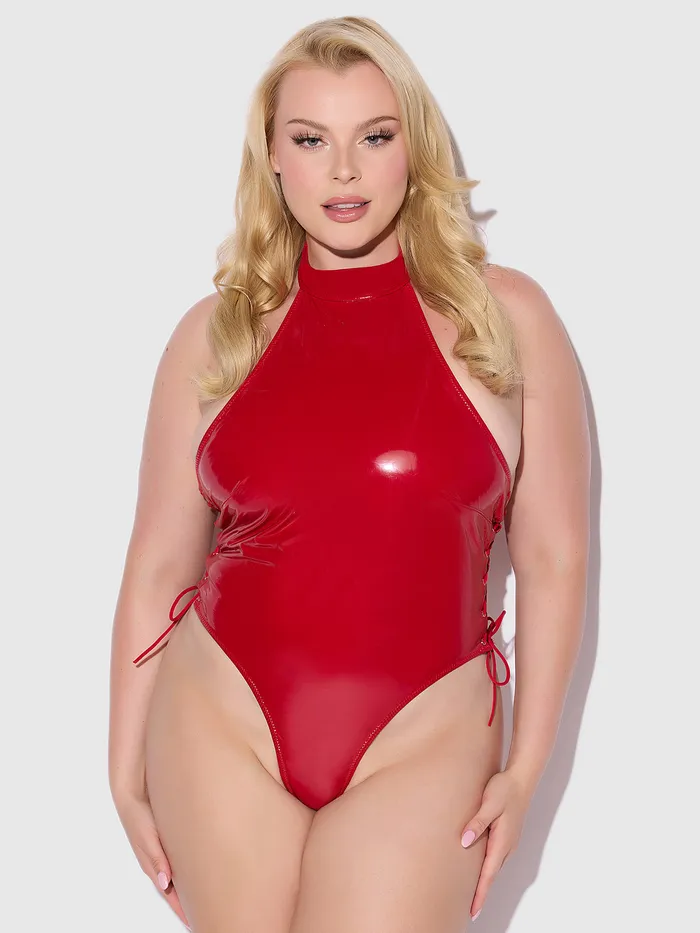 Fredericks Of Hollywood Phoenix Patent Grommet Lace Up Side Halter Neck Teddy Couples Fredericks Of Hollywood Phoenix Patent Grommet Lace Up Side Halter Neck Teddy Couples