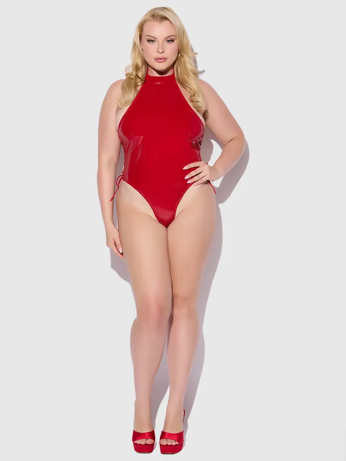 Fredericks Of Hollywood Phoenix Patent Grommet Lace Up Side Halter Neck Teddy Couples Fredericks Of Hollywood Phoenix Patent Grommet Lace Up Side Halter Neck Teddy Couples