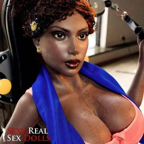 Hit Doll Male Sex Toys Black Huge Tits 151cm 4ft11 Silicone Sex Doll