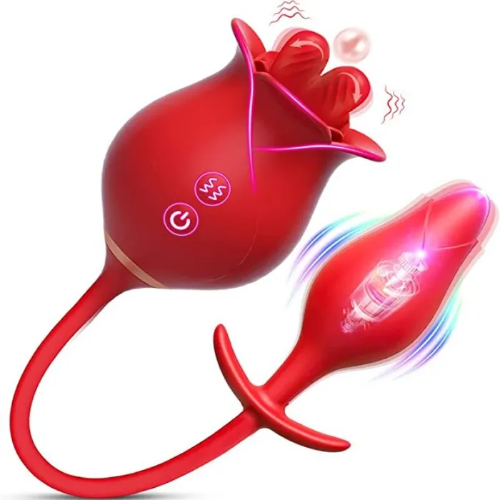 Male Sex Toys Lurevibe Lurevibe Romeo Doublepistil Tonguelicking Rose Toy With Vibrating Anal Plug Male Sex Toys Lurevibe Lurevibe Romeo Doublepistil Tonguelicking Rose Toy With Vibrating Anal Plug